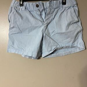 Men's Light Blue Flat Front Shorts